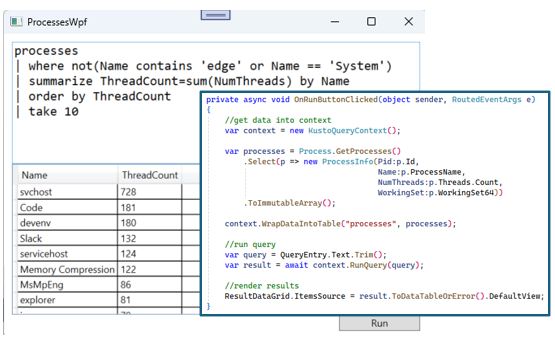 Process queries